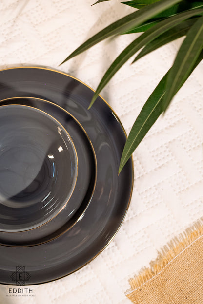 Imperial Gold-Rimmed Dinner Set | 27 Pieces