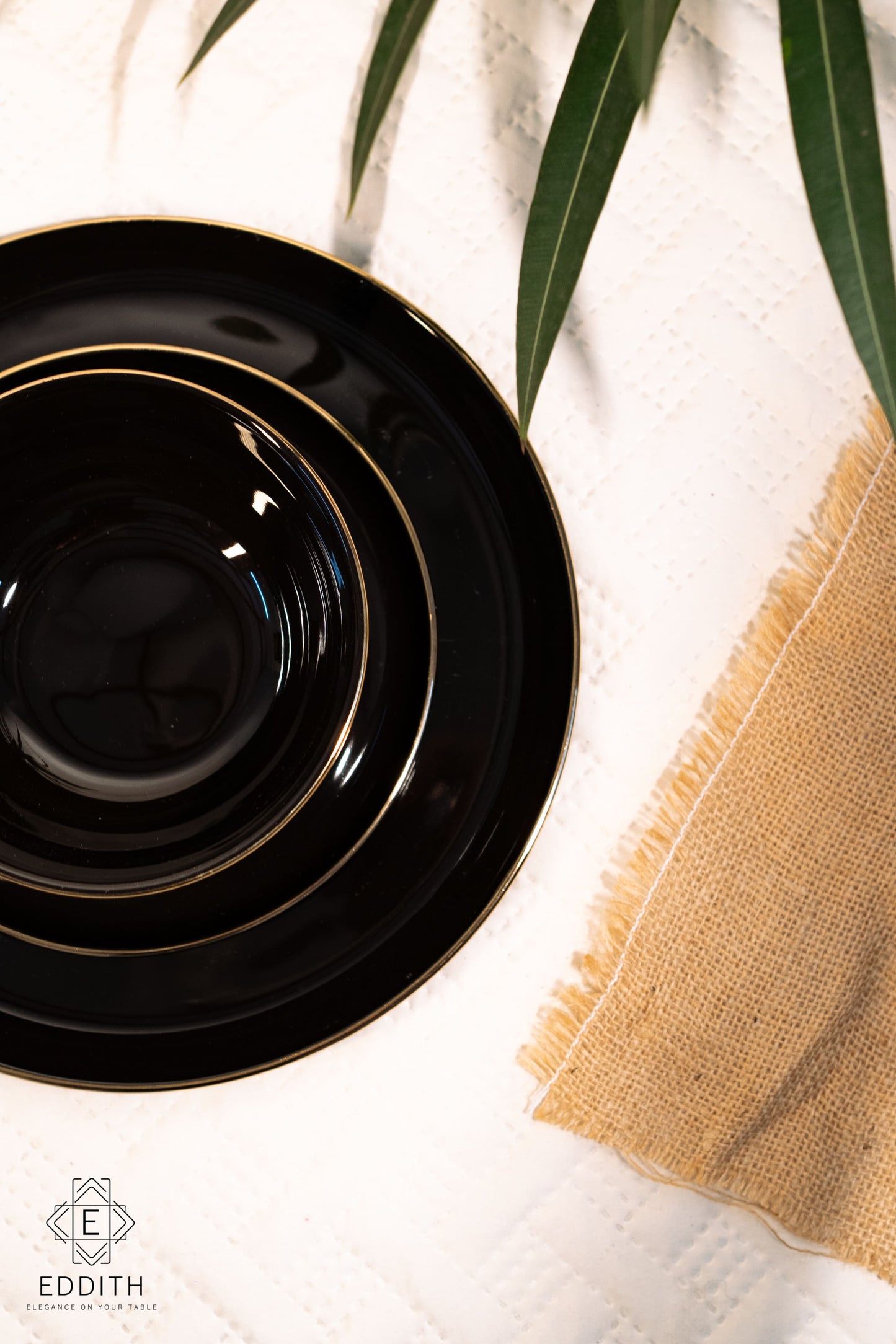 Imperial Gold-Rimmed Dinner Set | 27 Pieces