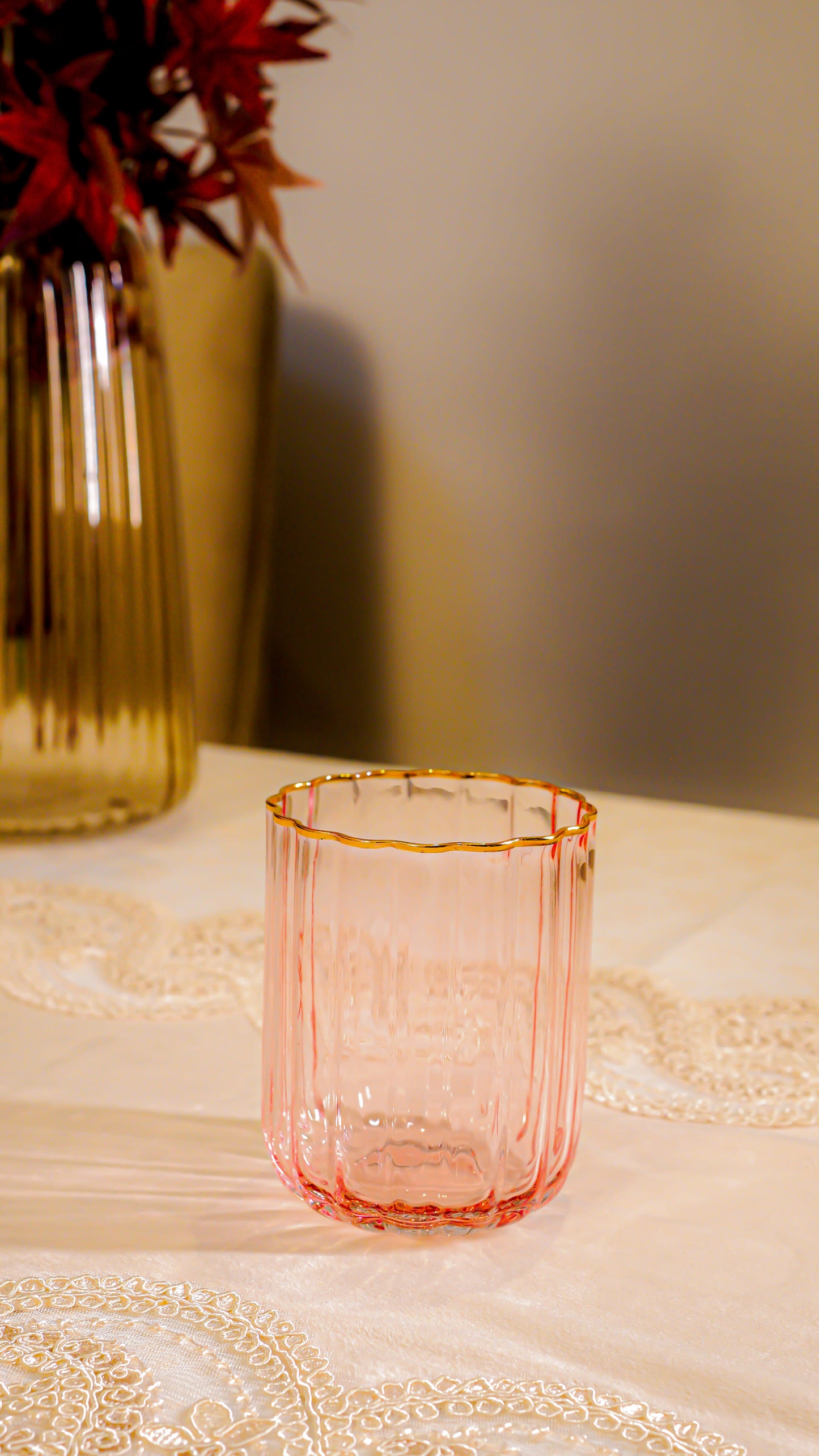 Scalloped Ribbed Whiskey Glass Set (6-Piece)