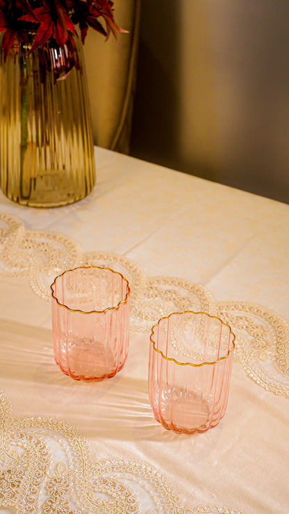 Scalloped Ribbed Whiskey Glass Set (6-Piece)