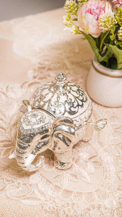 Royal Elephant German Silver Serving Jar (1-Piece)