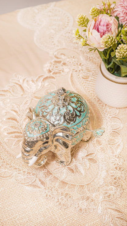 Royal Elephant German Silver Serving Jar (1-Piece)