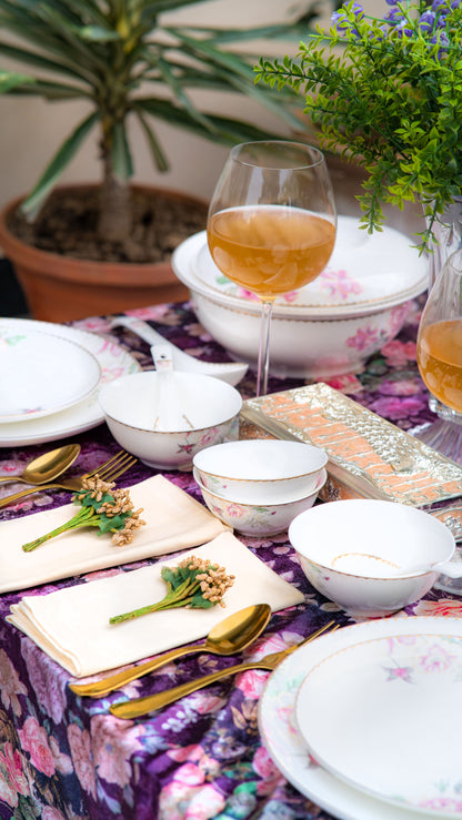 Blush Petal Dinner Set | 39 Pieces