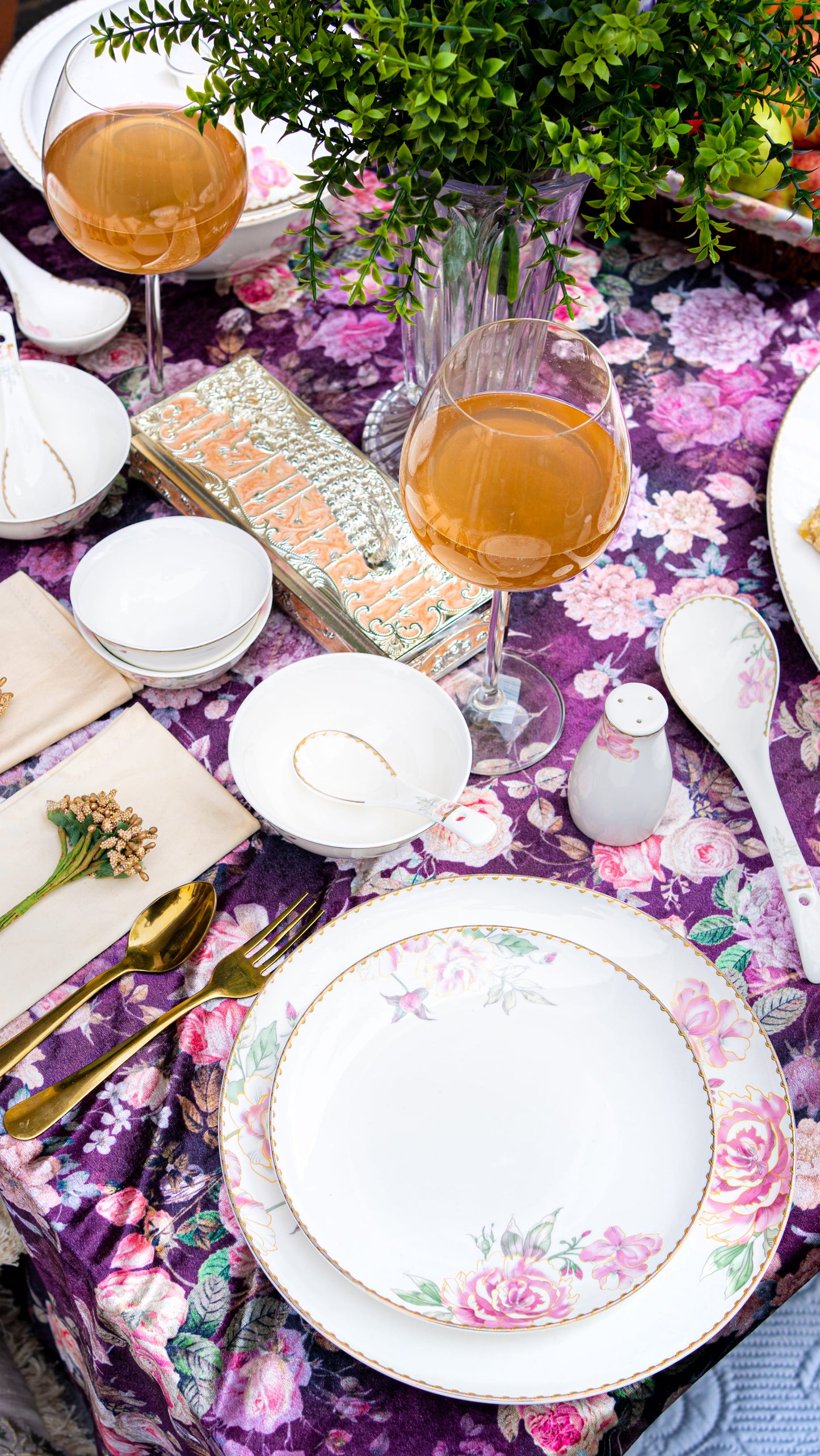Blush Petal Dinner Set | 39 Pieces
